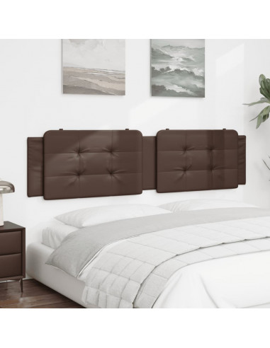 Cuscino Testiera Marrone 200 cm in Similpelle