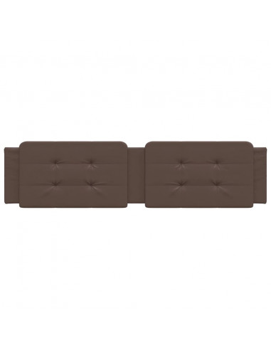 Cuscino Testiera Marrone 200 cm in Similpelle
