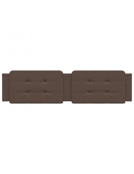 Cuscino Testiera Marrone 200 cm in Similpelle