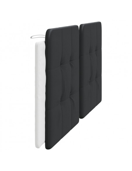Cuscino Testiera Nero e Bianco 200 cm in Similpelle