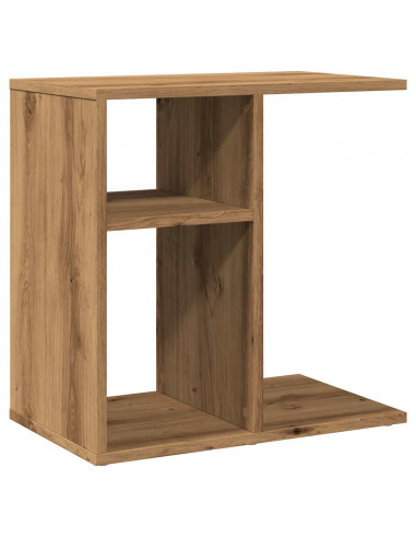 Tavolino Rovere Artigianale 50x30x50 cm Legno Multistrato