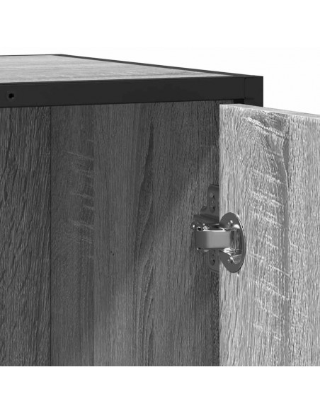 Credenza Grigio Sonoma 62x35x76 cm in Legno Multistrato