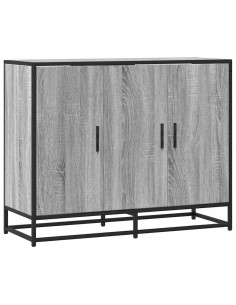 Credenza Grigio Sonoma 94x35x76 cm in Legno Multistrato