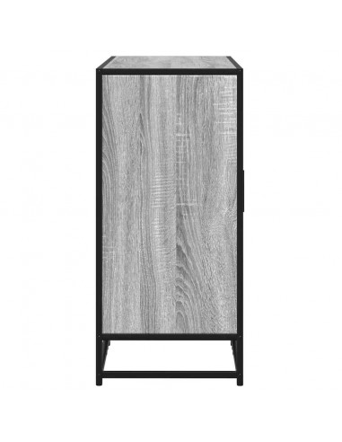 Credenza Grigio Sonoma 94x35x76 cm in Legno Multistrato