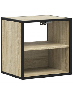 Comodino a Muro Rovere Sonoma 40x31x39,5 cm