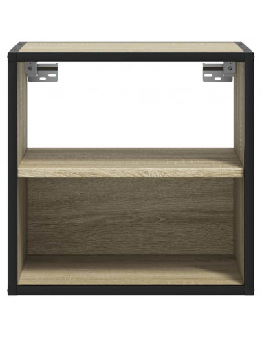 Comodino a Muro Rovere Sonoma 40x31x39,5 cm