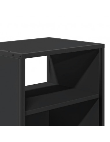 Comodino a Muro Nero 40x31x39,5 cm