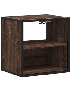 Comodino a Muro Rovere Marrone 40x31x39,5 cm