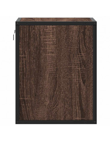 Comodino a Muro Rovere Marrone 40x31x39,5 cm
