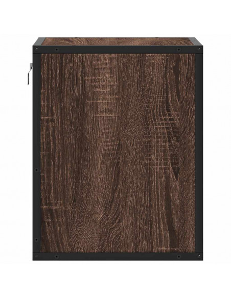 Comodino a Muro Rovere Marrone 40x31x39,5 cm