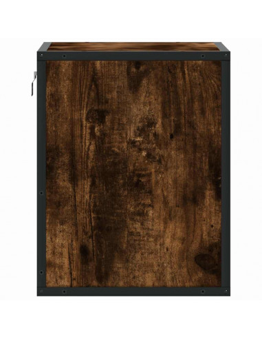 Comodino a Muro Rovere Fumo 40x31x39,5 cm
