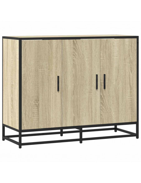 Credenza Rovere Sonoma 94x35x76 cm in Legno Multistrato