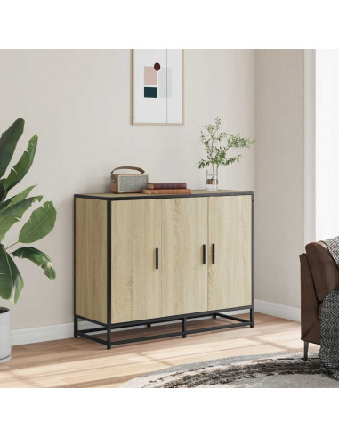 Credenza Rovere Sonoma 94x35x76 cm in Legno Multistrato