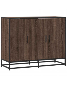 Credenza Rovere Marrone 94x35x76 cm in Legno Multistrato