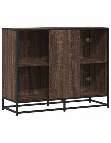 Credenza Rovere Marrone 94x35x76 cm in Legno Multistrato