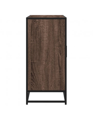 Credenza Rovere Marrone 92x35x76 cm in Legno Multistrato