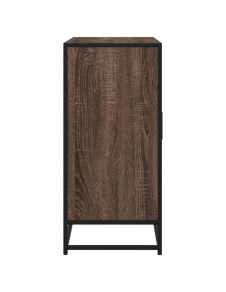 Credenza Rovere Marrone 92x35x76 cm in Legno Multistrato