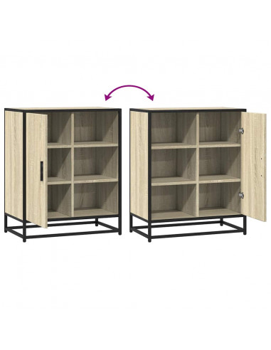 Credenza Rovere Sonoma 62x35x76 cm in Legno Multistrato