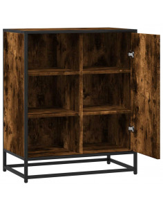 Credenza Rovere Fumo 62x35x76 cm in Legno Multistrato