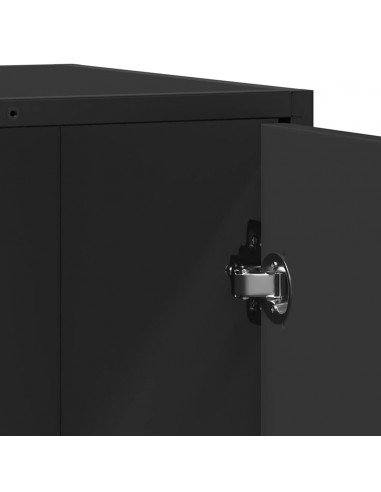 Credenza Nero 62x35x76 cm in Legno Multistrato