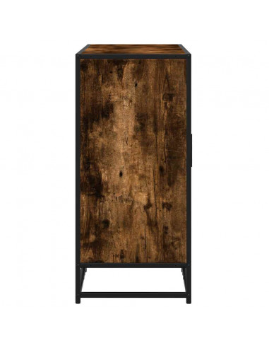 Credenza Rovere Fumo 94x35x76 cm in Legno Multistrato