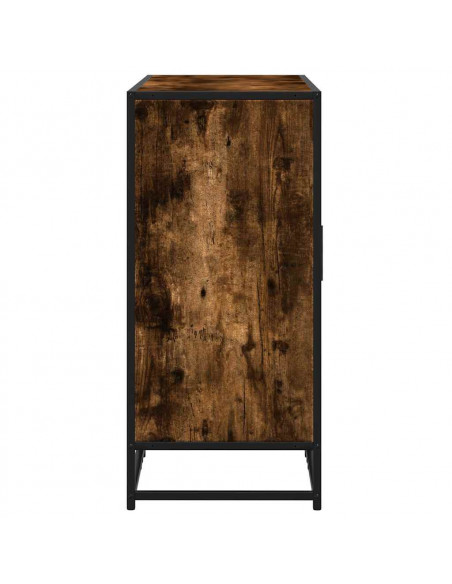 Credenza Rovere Fumo 94x35x76 cm in Legno Multistrato