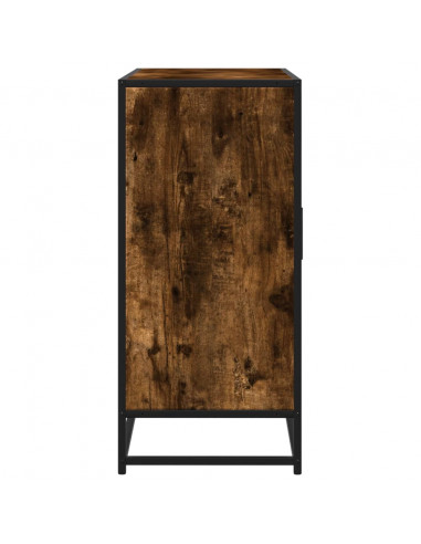 Credenza Rovere Fumo 92x35x76 cm in Legno Multistrato