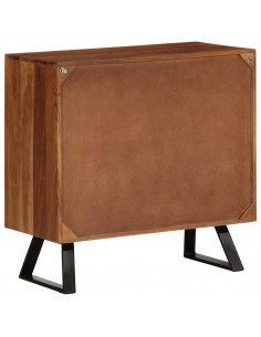 Cassettiera Marrone ambra 70x35x70 cm in Legno Massello Acacia