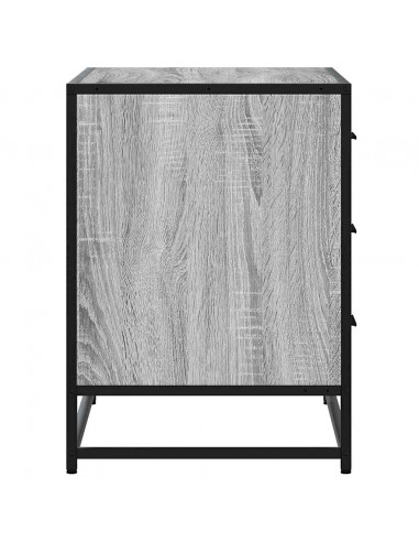 Cassettiera Grigio Sonoma 70x41x56 cm in Legno Multistrato