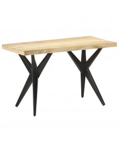 Tavolo da Pranzo 120x60x76 cm in Legno Massello di Mango