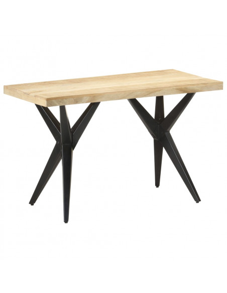 Tavolo da Pranzo 120x60x76 cm in Legno Massello di Mango
