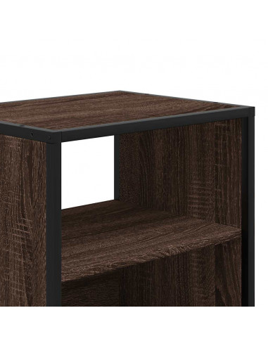 Comodini a Muro 2 pz Rovere Marrone 40x31x39,5 cm