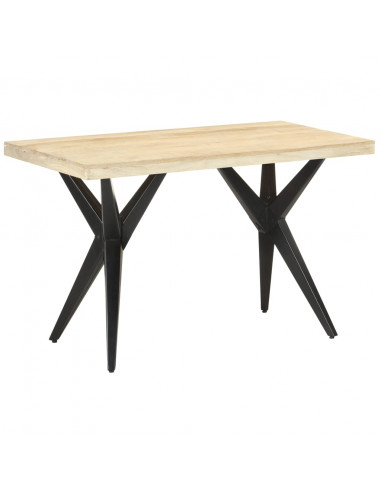 Tavolo da Pranzo 120x60x76 cm in Legno Massello di Mango