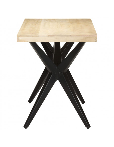 Tavolo da Pranzo 120x60x76 cm in Legno Massello di Mango