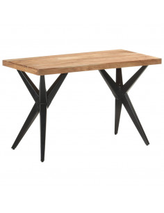 Tavolo da Pranzo 120x60x76 cm in Legno Massello di Acacia