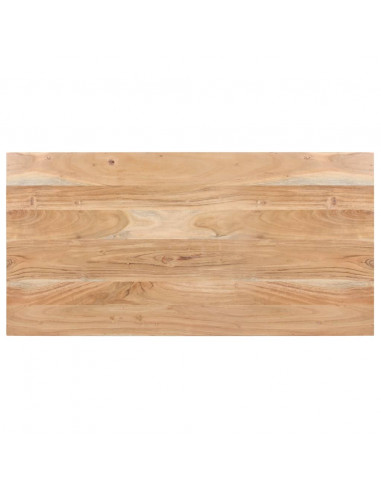 Tavolo da Pranzo 120x60x76 cm in Legno Massello di Acacia