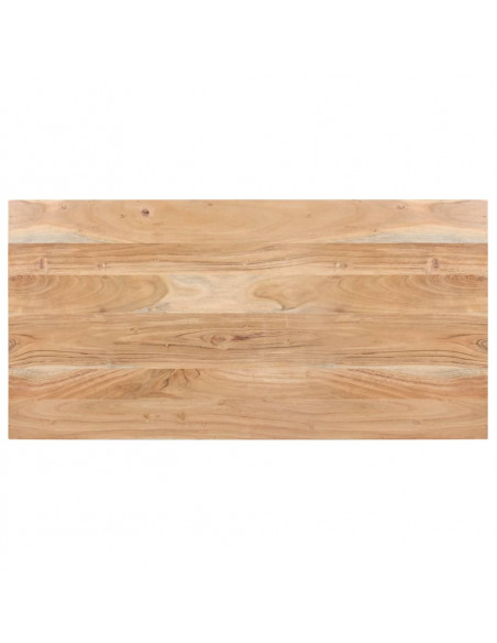 Tavolo da Pranzo 120x60x76 cm in Legno Massello di Acacia