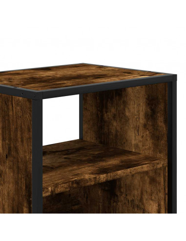 Comodini a Muro 2 pz Rovere Fumo 40x31x39,5 cm