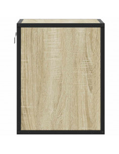 Comodini a Muro 2 pz Rovere Sonoma 40x31x39,5 cm