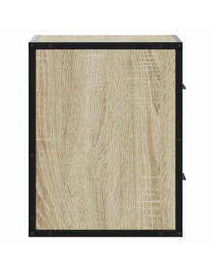 Comodini a Muro 2 pz Rovere Sonoma 40x31x39,5 cm