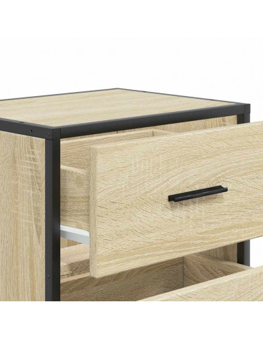 Comodini a Muro 2 pz Rovere Sonoma 40x31x39,5 cm