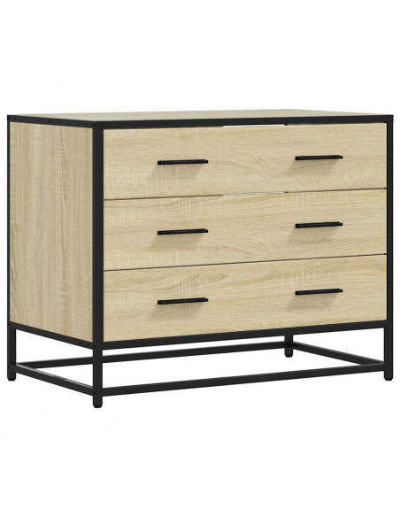 Cassettiera Rovere Sonoma 70x41x56 cm in Legno Multistrato