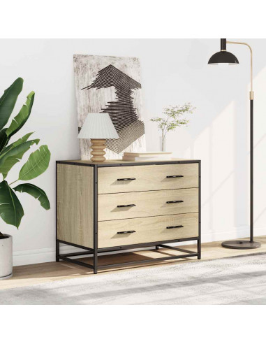 Cassettiera Rovere Sonoma 70x41x56 cm in Legno Multistrato
