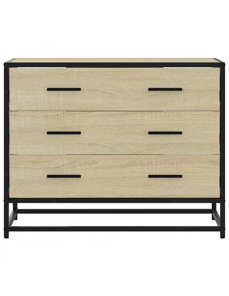 Cassettiera Rovere Sonoma 70x41x56 cm in Legno Multistrato