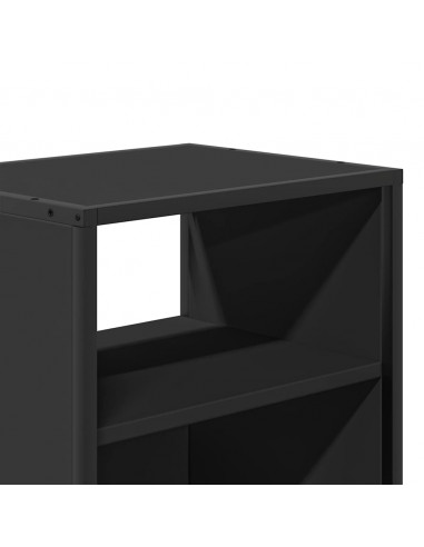 Comodini a Muro 2 pz Nero 40x31x39,5 cm