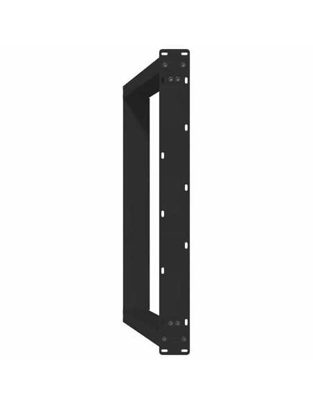 vidXL Gambe Tavolo Pranzo a Forma di U 2 pz Nero 80x(72-73) cm Acciaio
