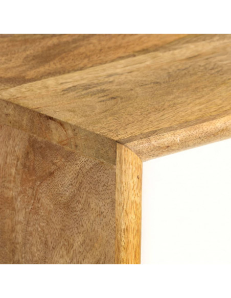 Credenza 110x30x82 cm in Legno Massello di Mango