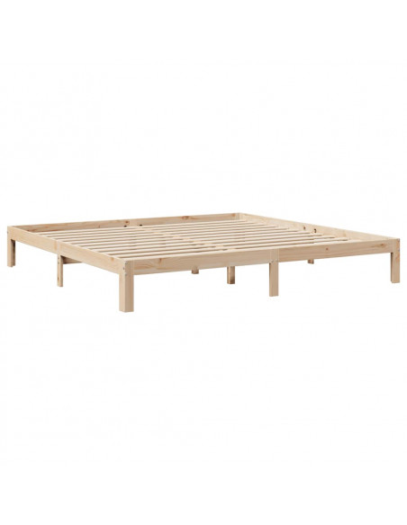 Letto Libreria senza Materasso 180x200 cm in Legno di Pino