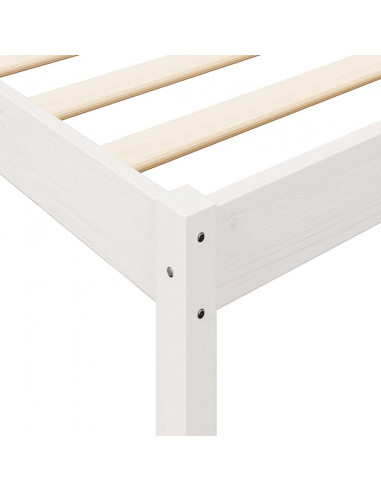 Letto con Libreria senza Materasso 75x190 cm in Legno Pino