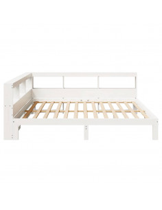 Giroletto con Libreria senza Materasso 180x200 cm in Legno Pino 2